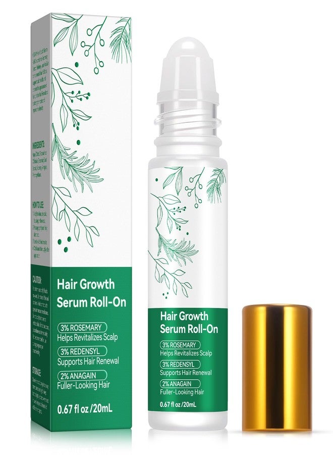 KITNOBLIS ‌Hair Growth Serum Roll-On with 3% Rosemary & Redensyl, 2% AnaGain, Professional Hair Regrowth Treatment for Thicker, Fuller Looking Hair (20 ML) - Image 1